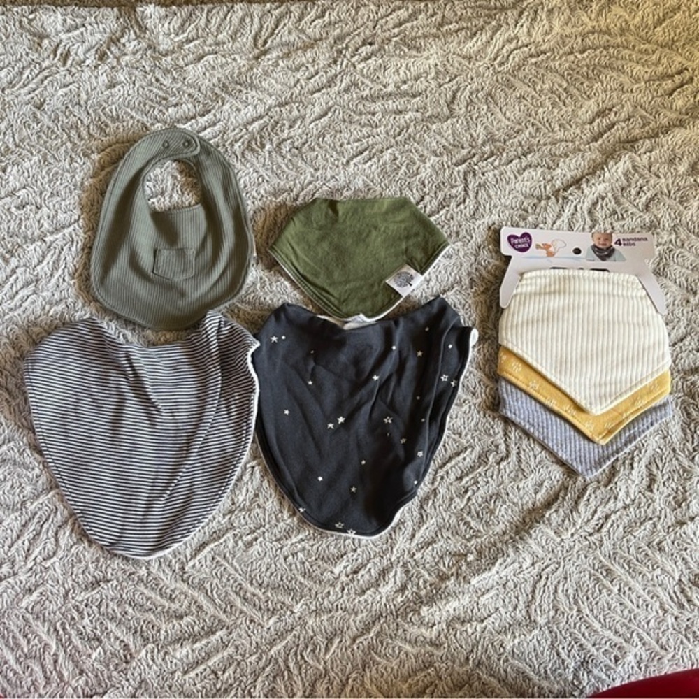 Assorted Bandana Bib Set Soft Cotton Accessories